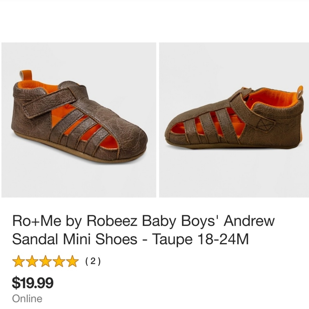 NIB Robeez 18- 24 month shoes